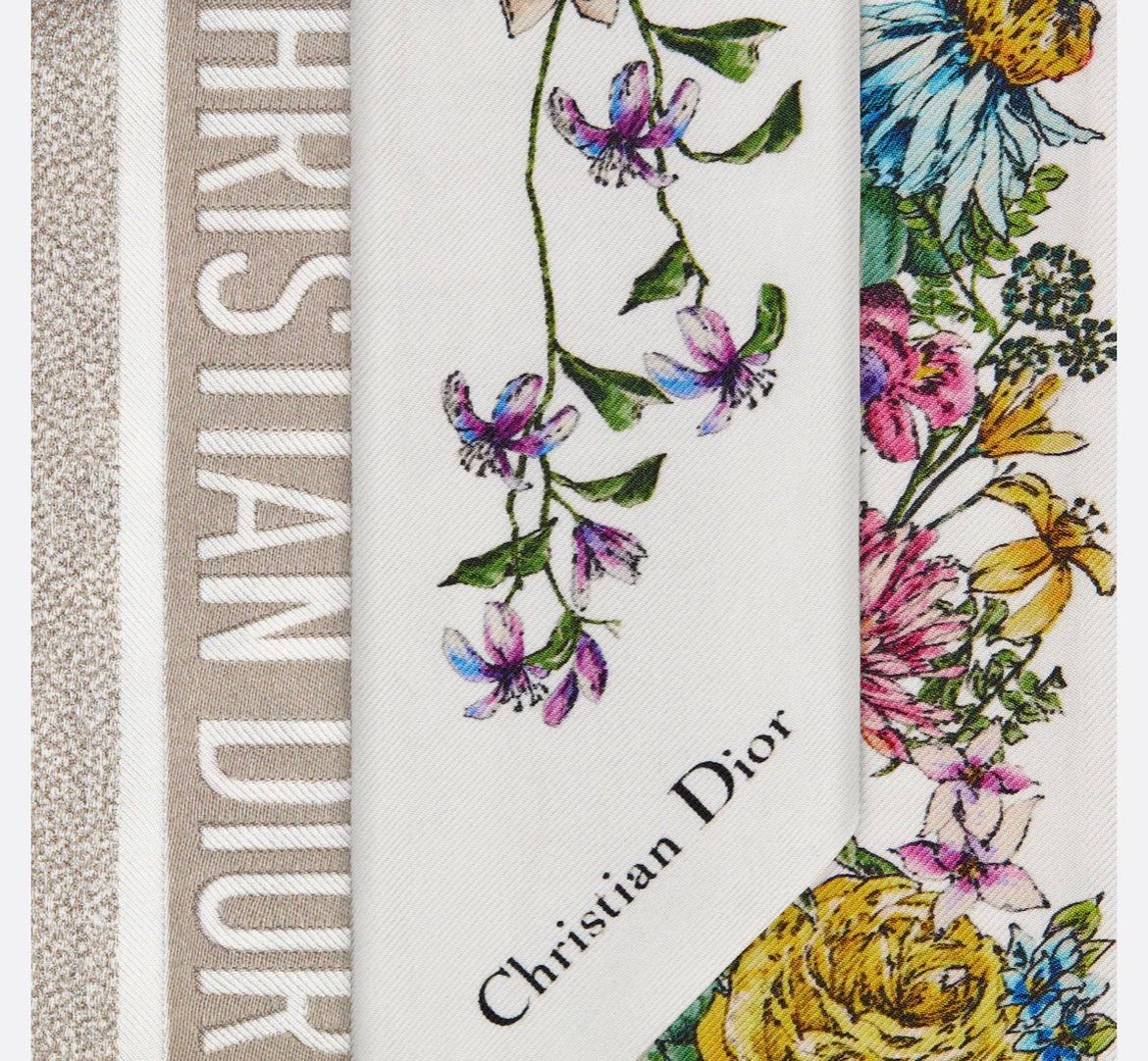 新品 Christian Dior ディオール D-FLORAL ミッツァ スカーフ - メルカリ