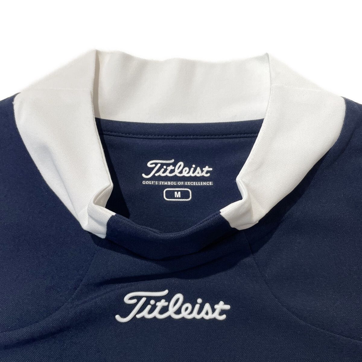 Titleist - coco 中古 タイトリスト Titleist レディース 半袖シャツ M 紺 ネイビー ハイネックカットソー 中古 レディース タイトリスト Titleist 半袖シャツ M 紺