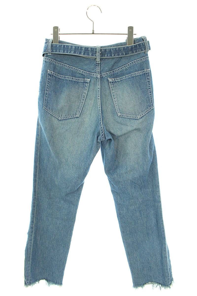 サカイ 19SS 19-04249 グレンチェック柄ドッキングデニムパンツ  