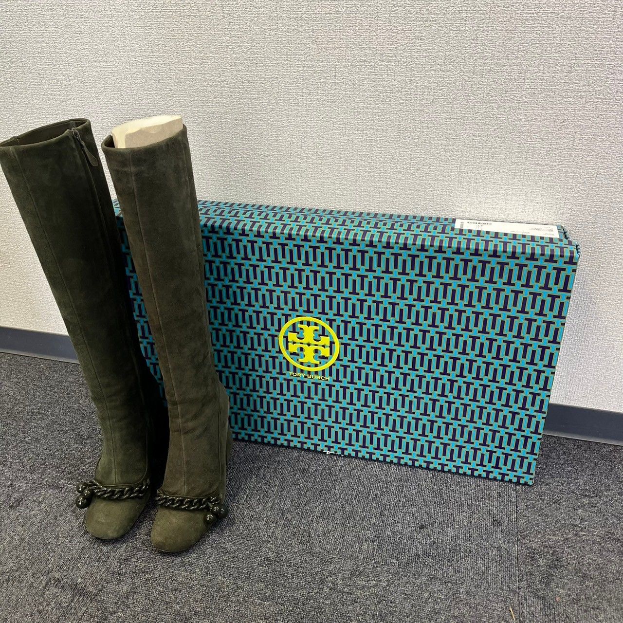 Tory Burch トリーバーチ ロングブーツ 靴 ビジュー チェーン 