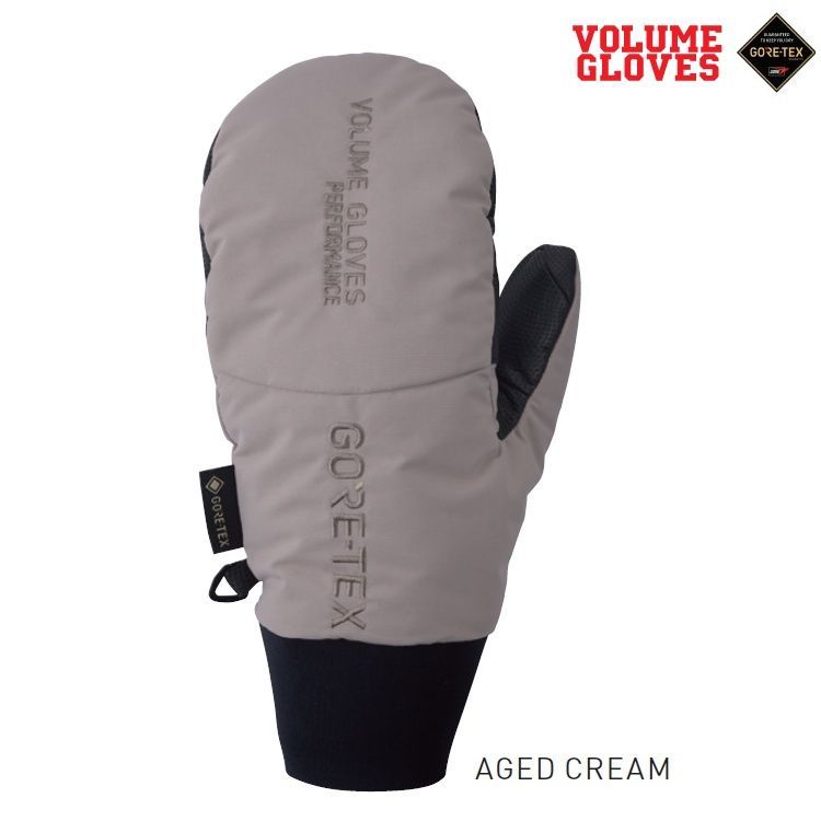 VOLUME ボリューム GLOVES KAMIKAZE NS MITT AGED CREAM GORE-TEX ゴアテックス カミカゼ ノンストレス ミット 2026 ヴォリューム スノーボードグローブ 防水グローブ 25 26