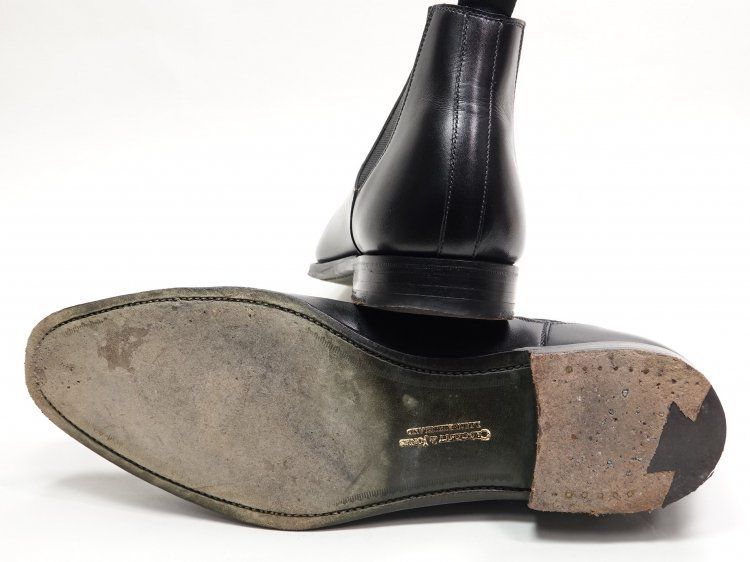 CROCKETT＆JONES　CRANFORD 7E ブラック　サイドゴア CROCKETT＆JONES CRANFORD 7E ブラック サイドゴア 910 / 1114 極上