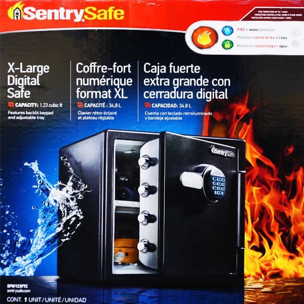 SentrySafe 耐水 耐火 電子金庫 SFW123FTC デジタル金庫