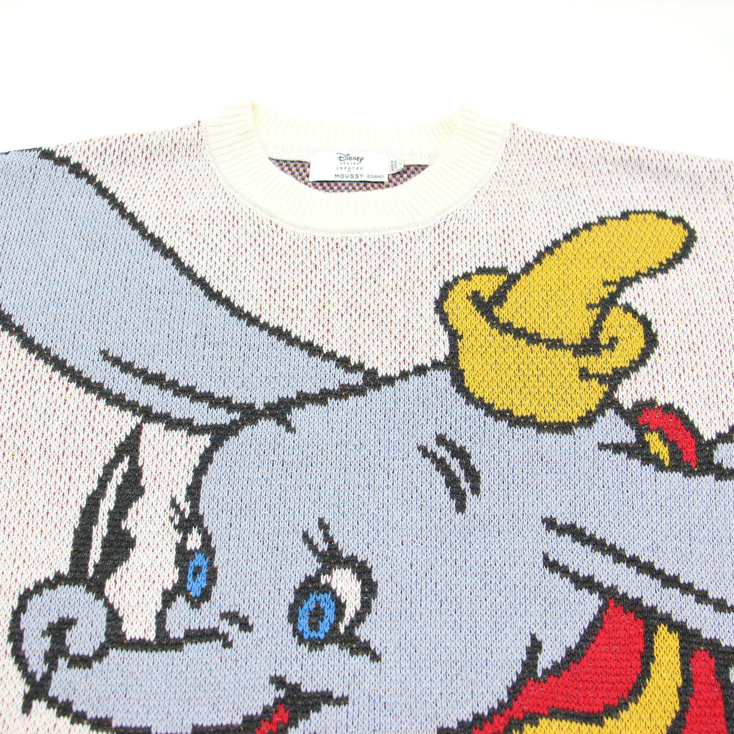 新発売 MOUSSY サイズ:FREE 白 ホワイト系 ニット Disney マウジー ニット+セーター