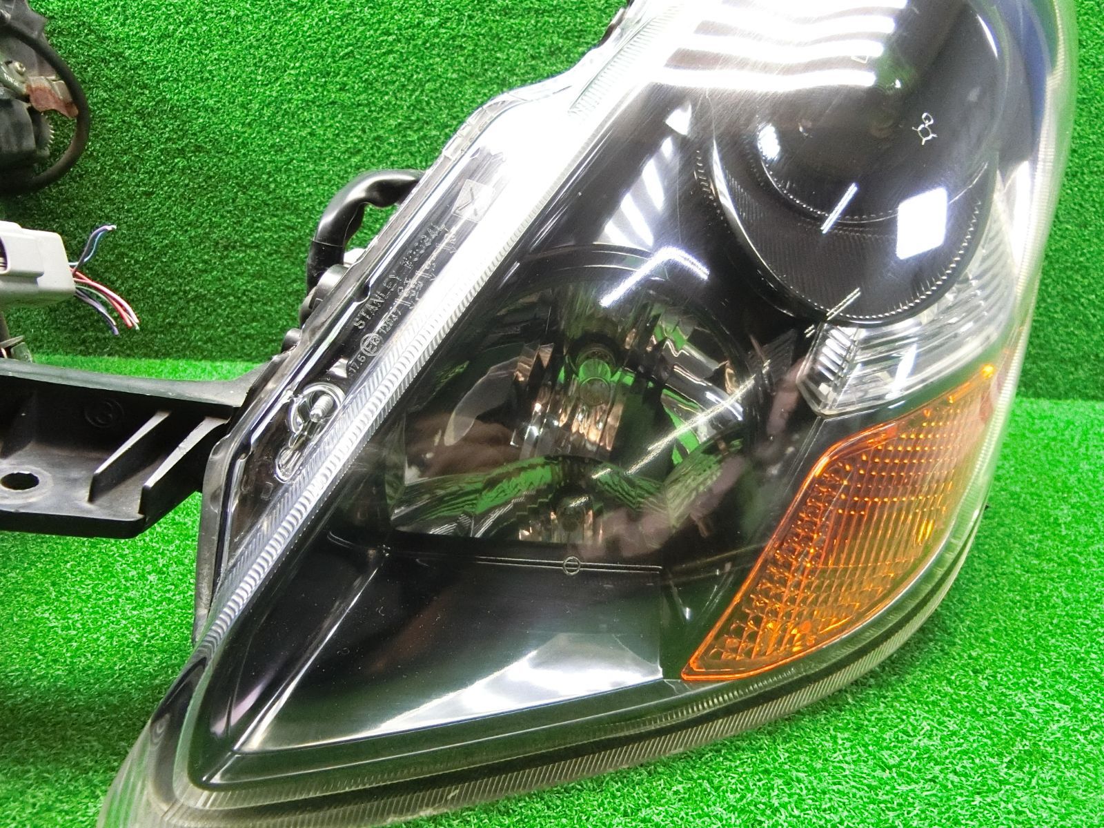 11414 コーティング済 三菱 アイミーブ HA3W ヘッドライト 左右セット STANLEY W0034 研磨済 破損なし