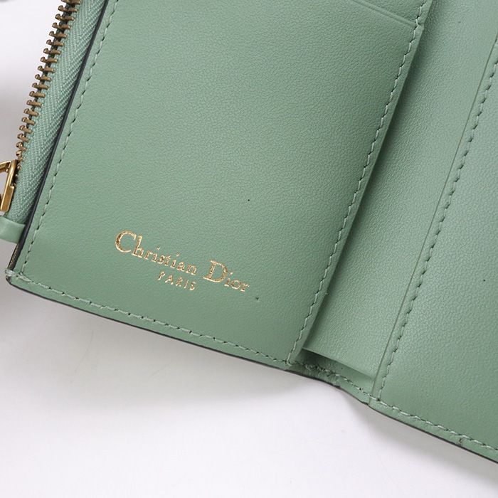 DIOR ディオール ロータス ウォレット サドル S5652 CCEH 三折財布  