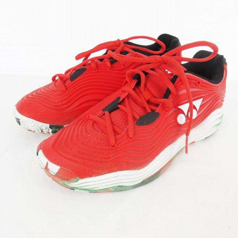 ヨネックス YONEX  SHTF5MGC パワークッション フュージョンレブ5 テニスシューズ  2024SS US7 25ｃｍ 赤 レッド