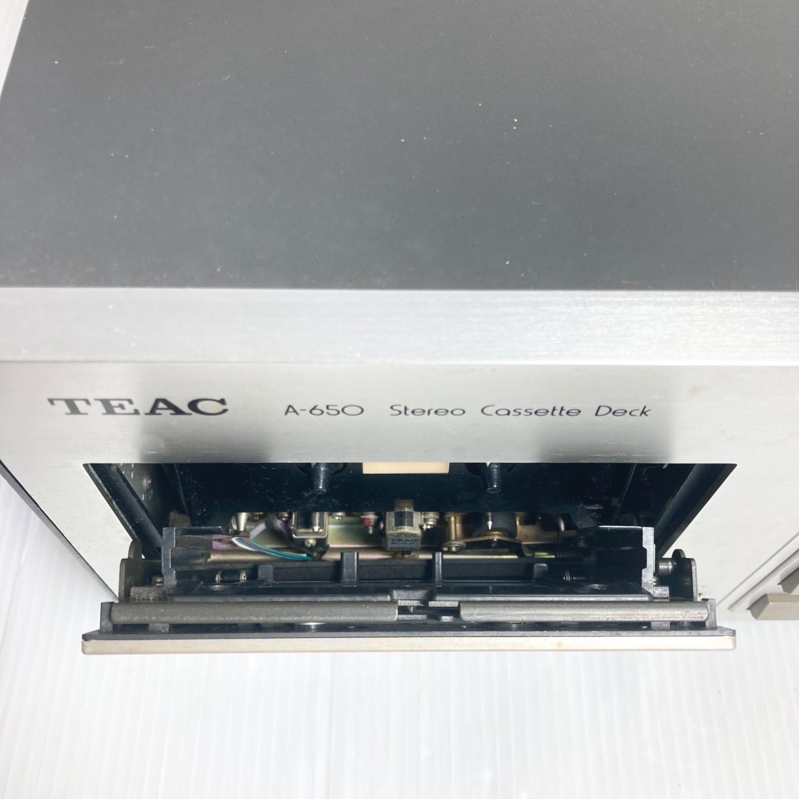 TEAC f-650R カセットデッキ Yahoo!オークション - 《TEAC f-650R ステレオカセットデッキ・通電確