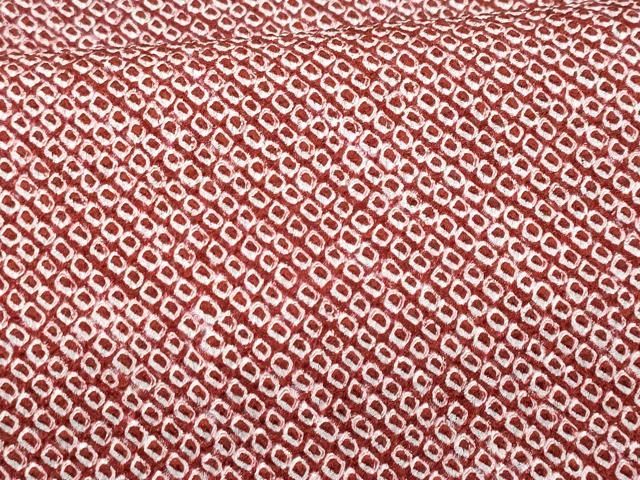 平和屋着物□大変加工の良い総絞り小紋 鹿の子文様 正絹 逸品 AAAZ2309gw