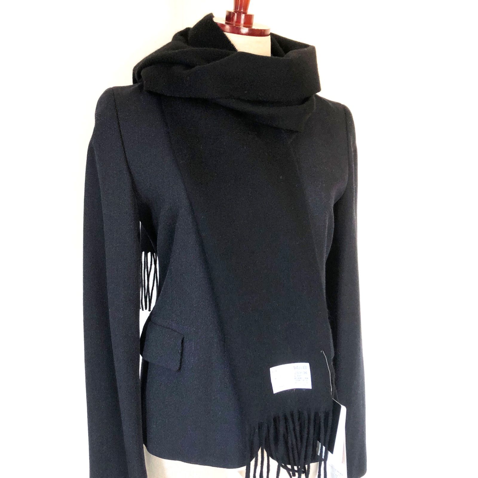 新品 カシミヤ 100％ フリンジマフラー I 