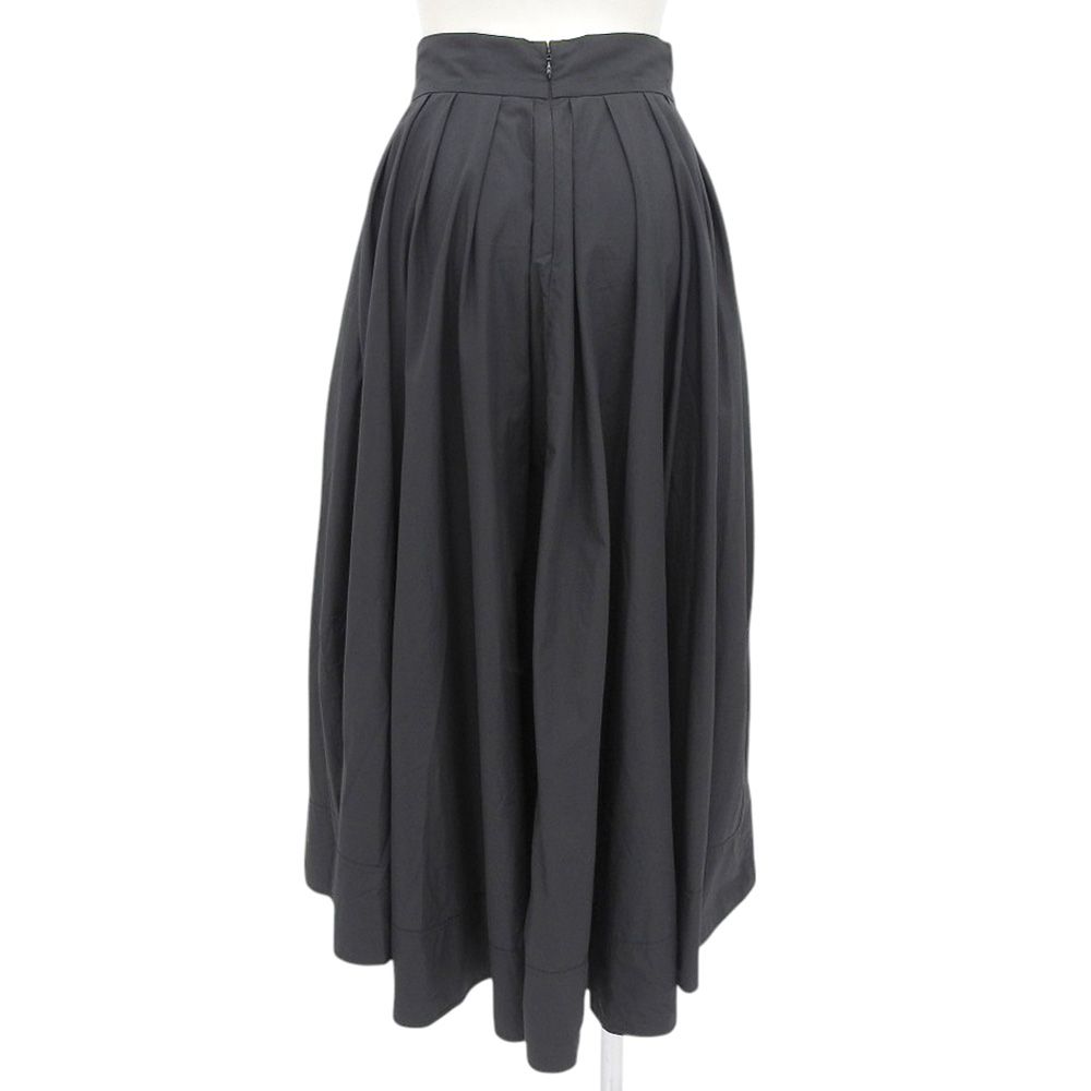 美品！マディソンブルー タックボリュームスカート 00 ブラック ロングスカート 超美品 マディソンブルー MADISONBLUE TUCK VOLUME SKIRT 01 S