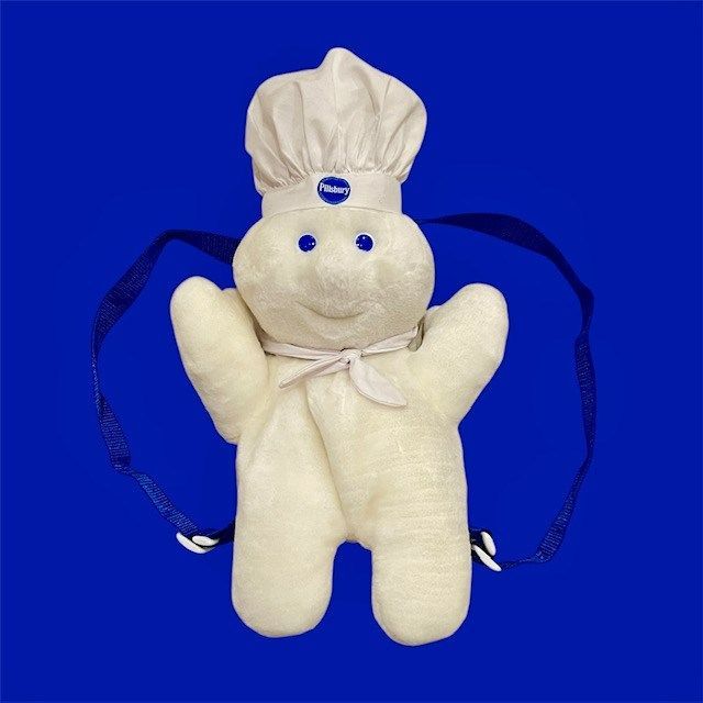 1998年 90 s Pillsbury Doughboy ドゥボーイ ドゥーボーイ BACK PACK リュック 人形 フィギュア ぬいぐるみ ４１センチ