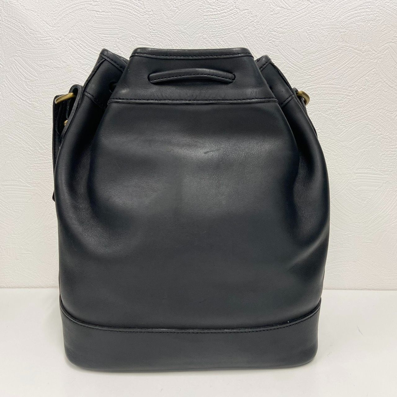 返品OK】美品 COACH オールドコーチ レザー 巾着 ショルダーバック 501