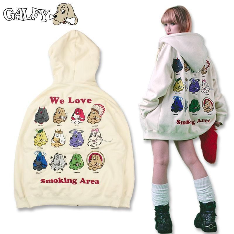 ガルフィー GALFY ヤニラバーズパーカー 144028 #10 O.WHITE #20