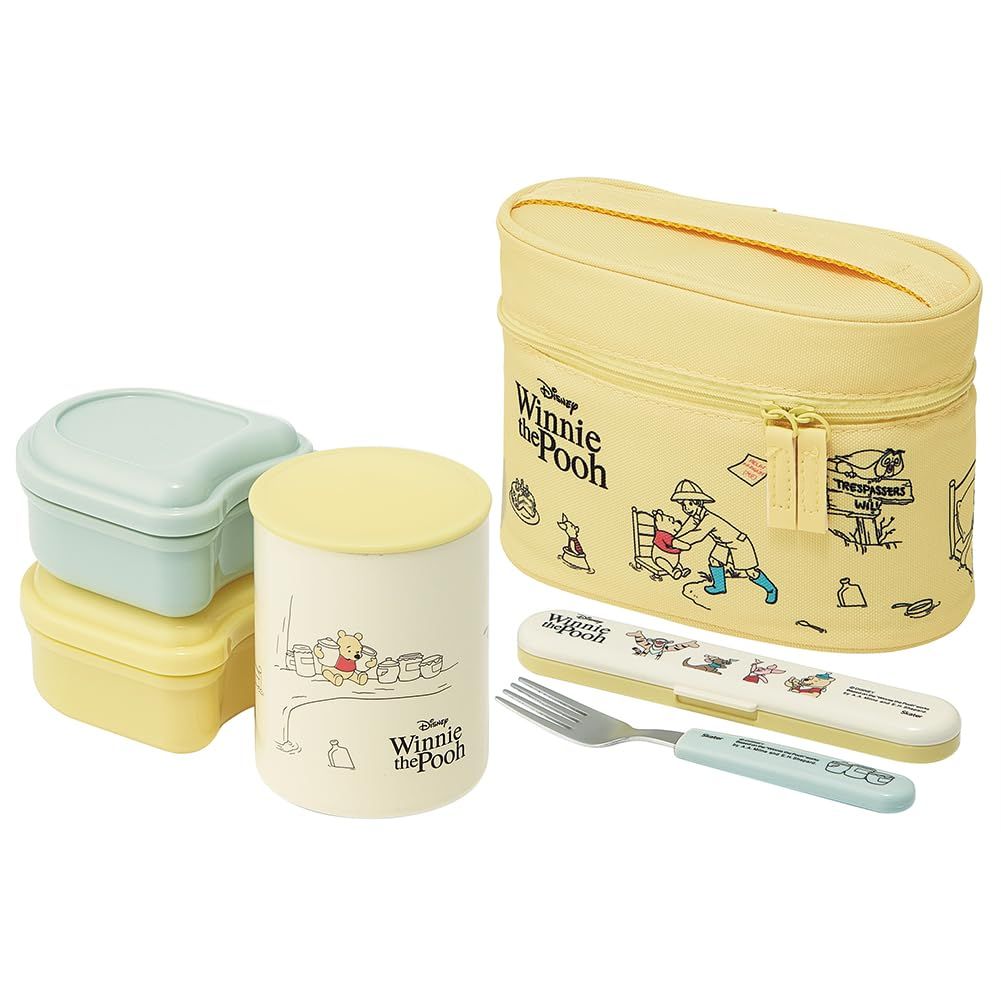 【人気商品】ランチジャー 保温弁当箱 ディズニー くまのプーさん 抗菌 Cafe 560ml スケーター(Skater) KCLJC6AG-A