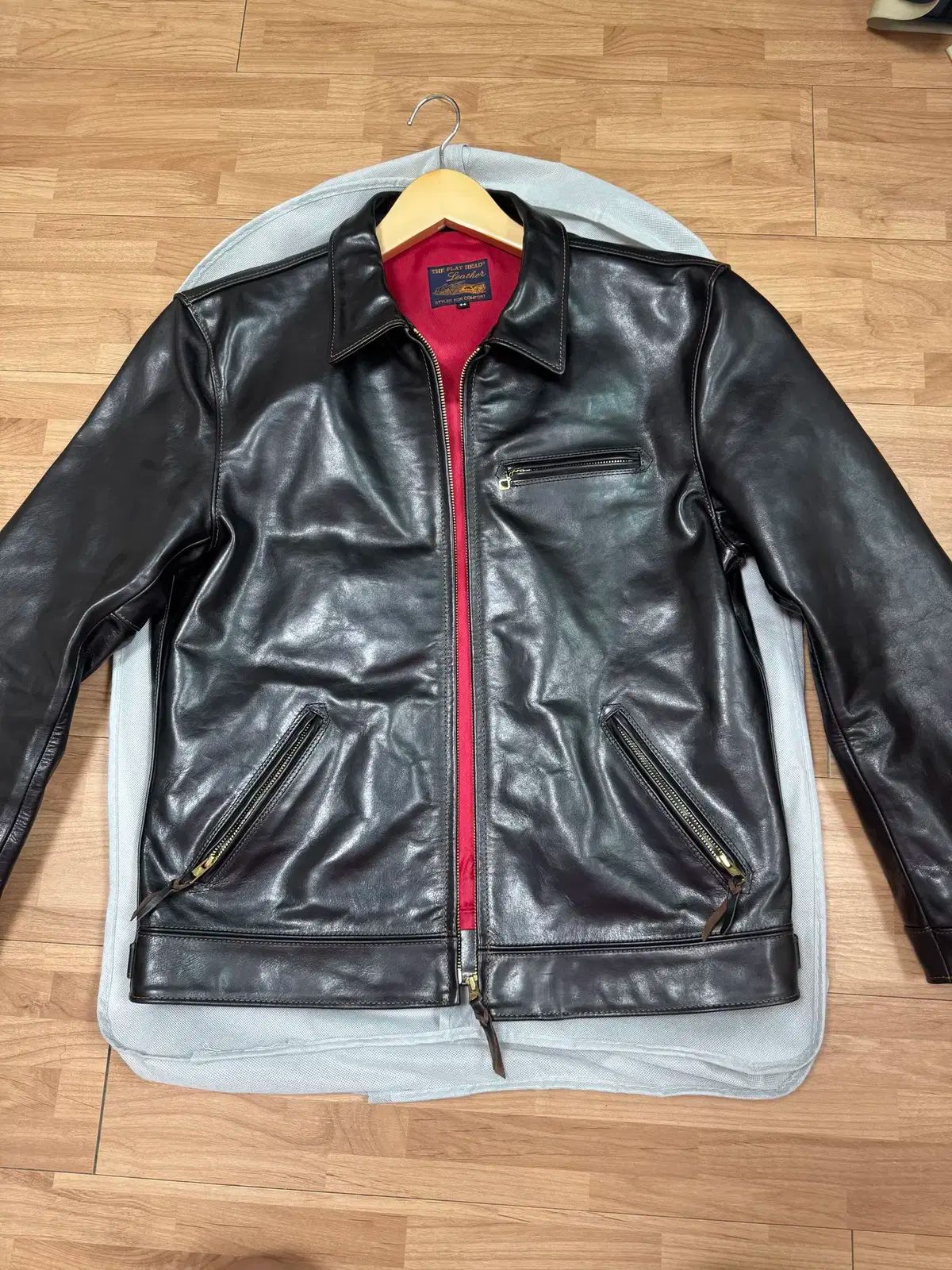 人気✨ナノユニバース レザージャケット 羊革 シープスキン 炭黒 L