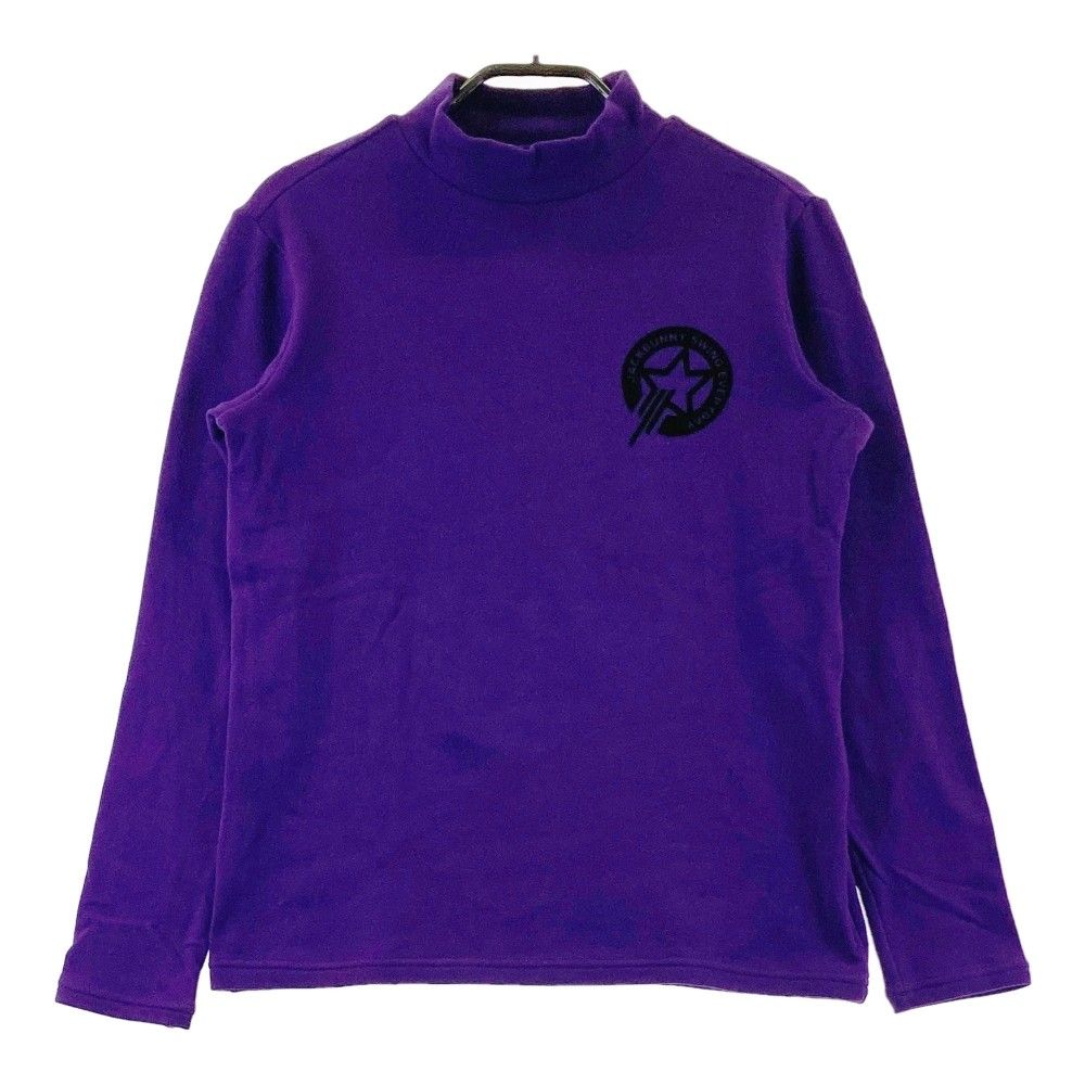 JACK BUNNY ハイネック 長袖Tシャツ ボーダー柄 ネイビー系 6 サイズ：0 JACK BUNNY ジャックバニー ハイネック長袖Tシャツ ボーダー