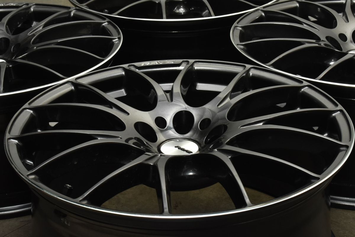 カスタム用に RAYS HOMURA 2×7 19in 8.5J 45 PCD114.3 4本セット アルファード ハリアー カローラクロス エクストレイル アクセラ