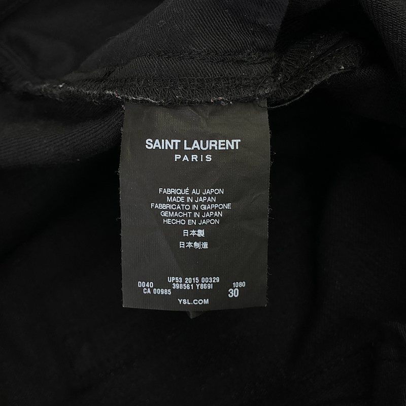 サンローランパリ エディ期 2015 D02 ニークラッシュ スキニー デニム サンローランパリ エディ期 2015 D02 ニークラッシュ スキニー