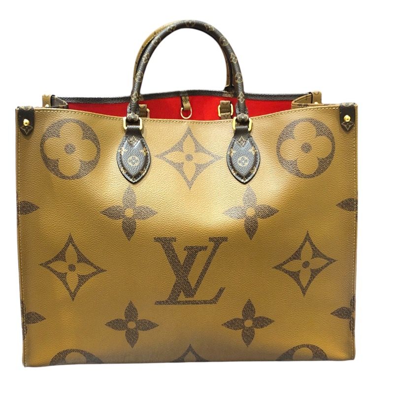 ルイ・ヴィトン LOUIS VUITTON オンザゴーGM M45320 ジャイアント・モノグラム キャンバス メンズ トートバッグ - メルカリ