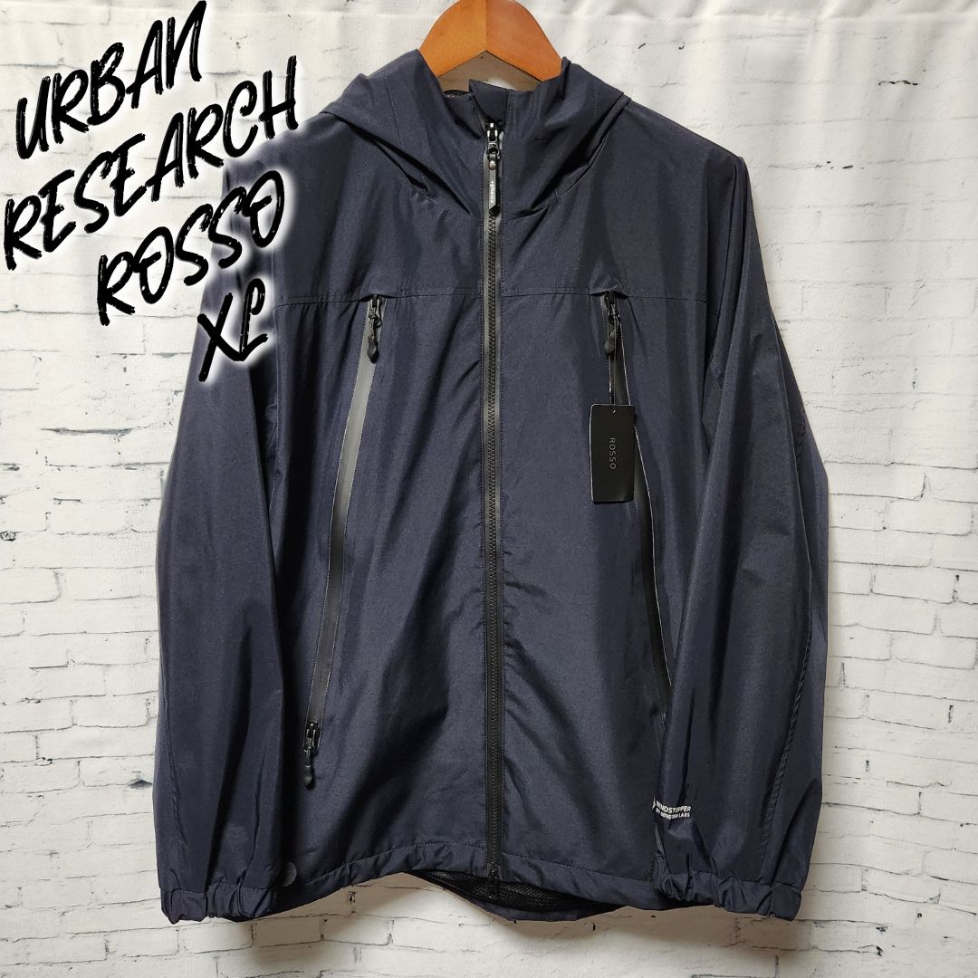 タグ付き極美品！24SS URBAN RESEARCH ROSSO 『別注』+phenix WINDSTOPPER by GORE-TEX LABS  マウンテンパーカー ネイビーXL 防水 防風 キャンプ アウトドア ビックサイズ タウンユース - メルカリ