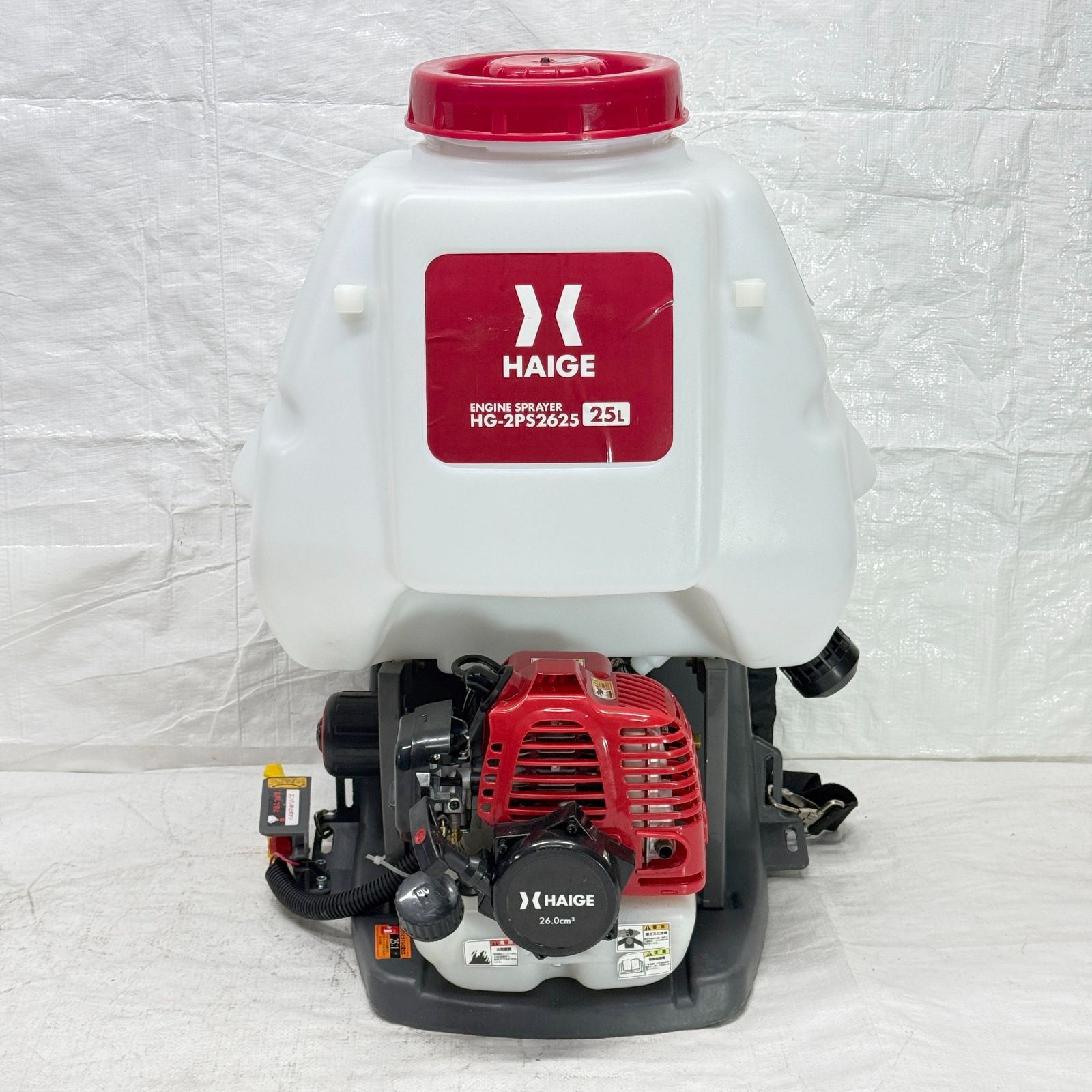 使用 エンジン噴霧器 背負い式 2スト 25Lタンク HG-2PS2625 927