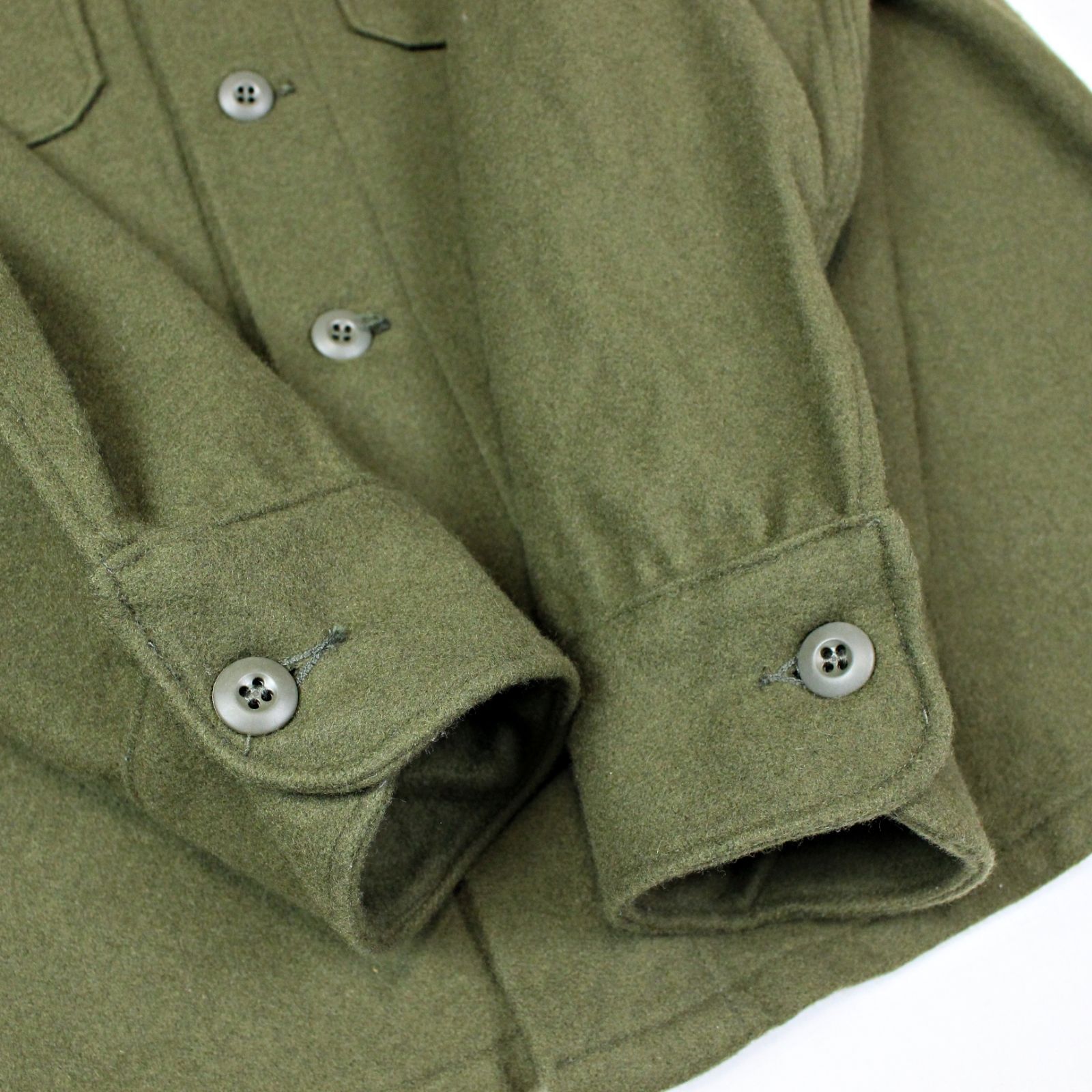 米軍実物 80s U.S ARMY ウールシャツ ジャケット LARGE OG-108 