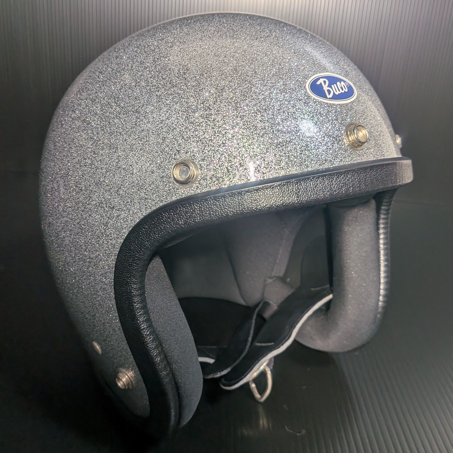BUCO ブコ トイズマッコイ ジェット ヘルメット シルバーラメ 57
