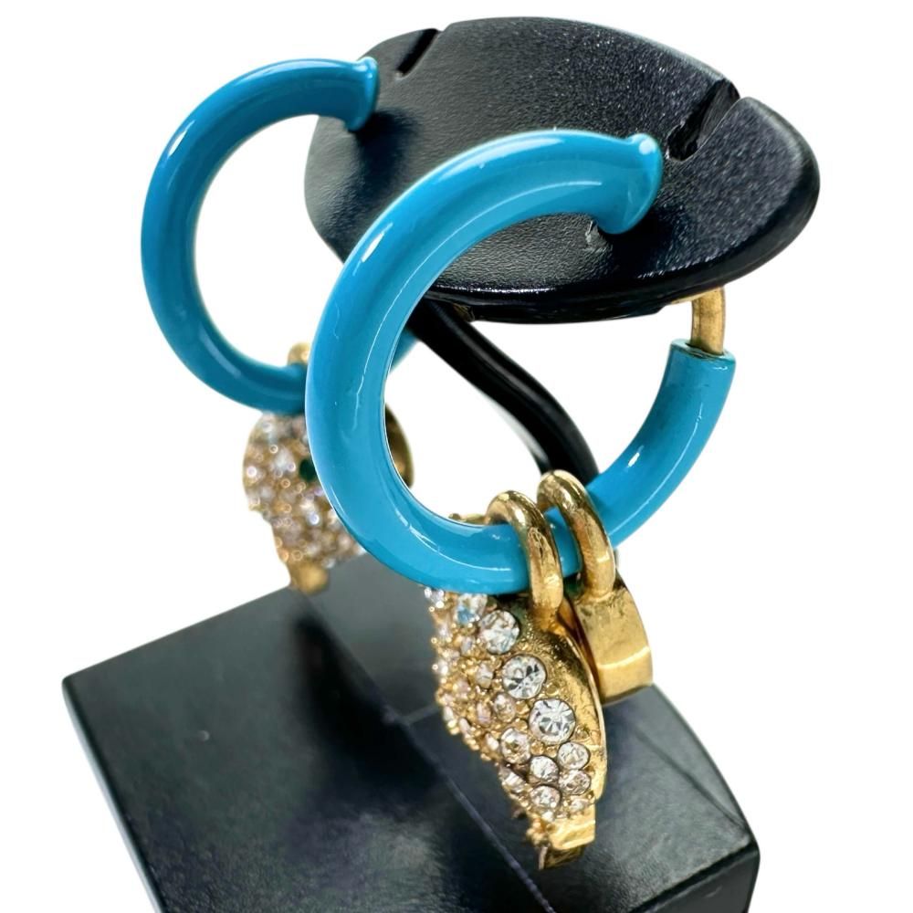 GUCCI/グッチ】インターロッキングG 鳥モチーフ イヤリング メタル/GP  