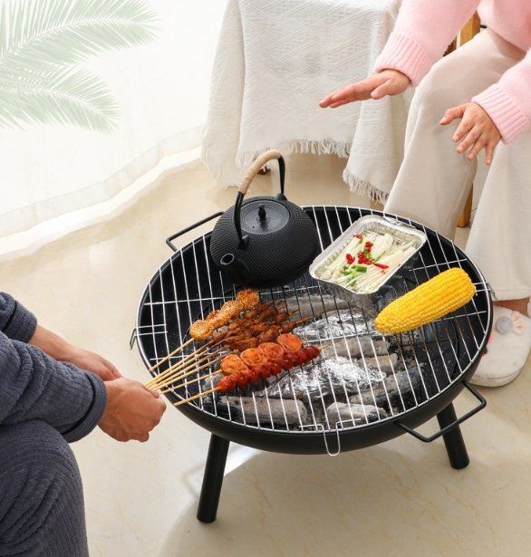 ストーブを焼く家庭用ストーブ炭火鉢屋外暖房ストーブグリル室内バーベキューストーブ炭囲炉裏でお茶を沸かす
