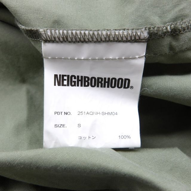 NEIGHBORHOOD 25ss HODDED SHIRT LS OLIVE サイズS 251AQNH-SHM04  