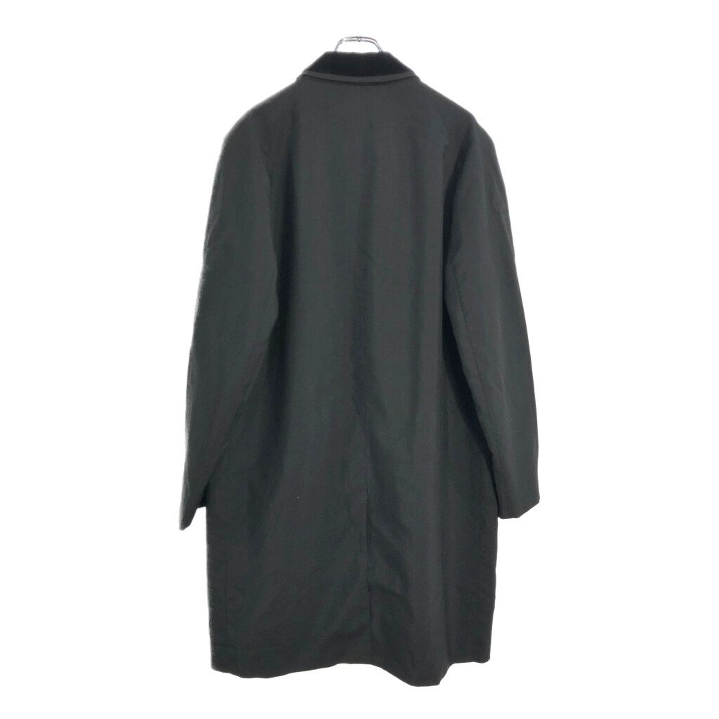 70年代 カナダ製 Aquascutum アクアスキュータム バルマカーンコート ブラック メンズ 40 R 古着 V6511