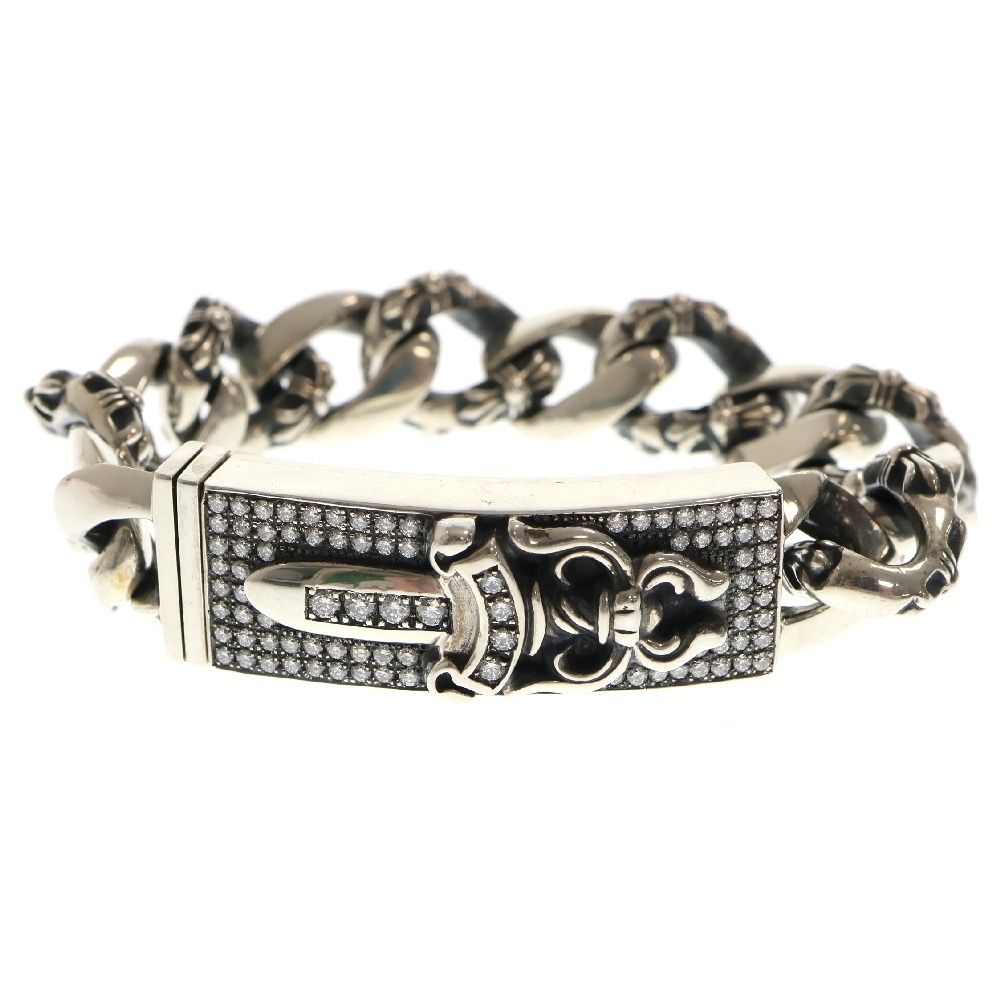 アクセサリー ChromeHearts/ID Dagger Authentic [Chrome Hearts] DAGGER ID BRACELET WITH FANCY