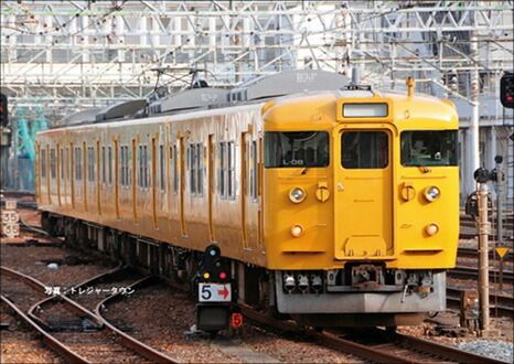 JR115系2000番台（40N体質改善車・中国地域色） 増結4両編成セット（動力無し） 【グリーンマックス・30560】 「鉄道模型 Nゲージ GREENMAX」