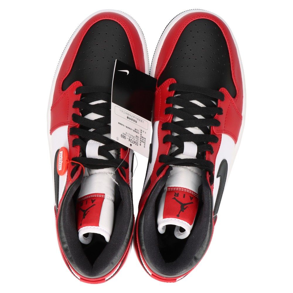 NIKE (ナイキ) AIR JORDAN 1 MID BRED TOE 554724-069 エアジョーダン1