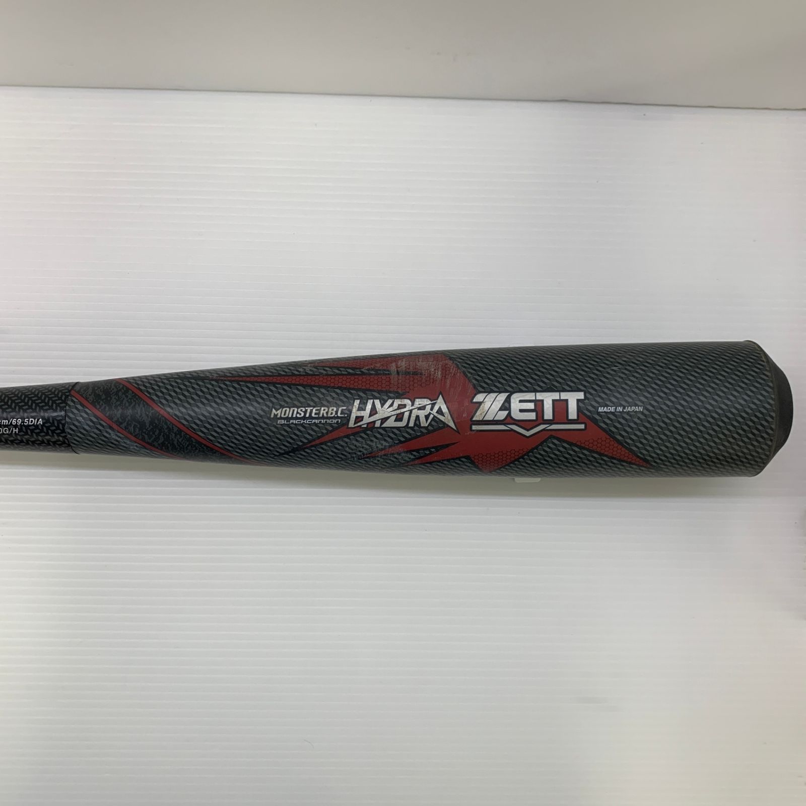 ZETT - 中古品 ゼット ZETT バットモンスターブラックキャノン 軟式 FRP製 バット BCT31583 ケース付き 6847 中古品 ゼット ZETT バットモンスターブラックキャノン 軟式 FRP
