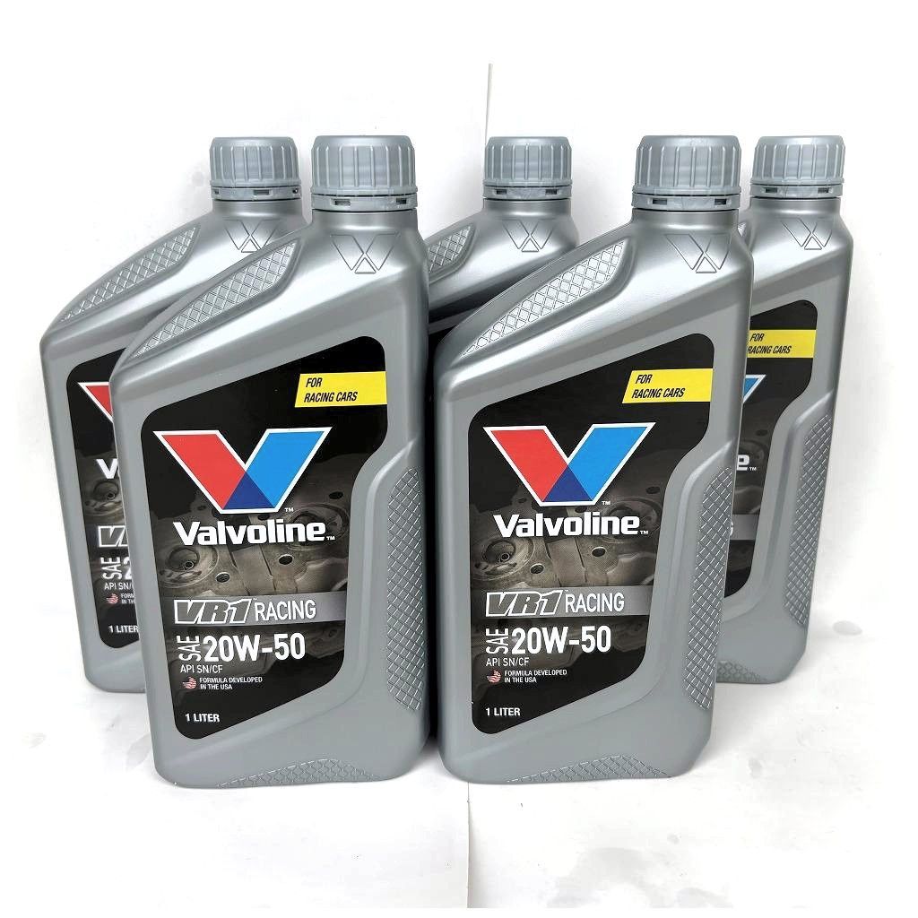 在庫有ります NEWボトル1L 5本セット Valvoline バルボリン VR1 Racing レーシングオイル 20W-50 SN/CF
