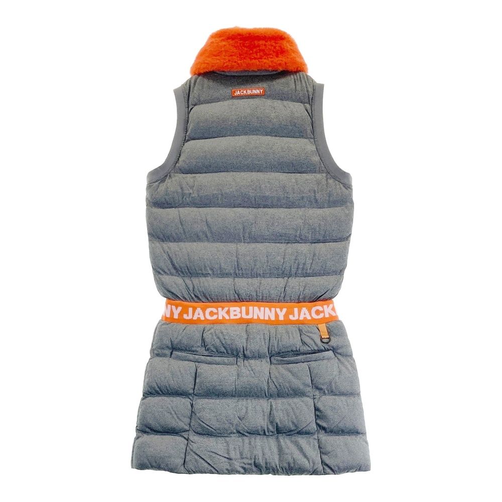 サイズ 0 JACK BUNNY ジャックバニー 2WAY 中綿 ノースリーブワンピース グレー系 240101456709 ゴルフウェア レディース ストスト