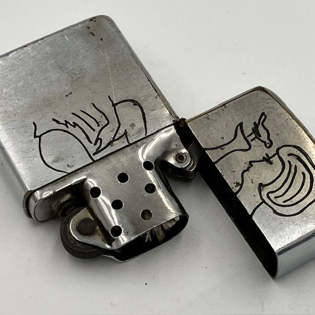 ZIPPO ベトナム 1967年前期 絵柄 だまし絵 ベトナムジッポー