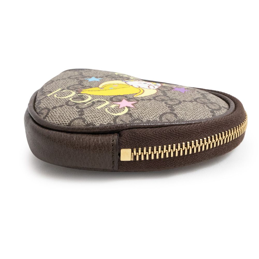 GUCCI ハート型コインケース ゴールド ダブルG ハートシェイプコインケースブラック レザー | GUCCI公式