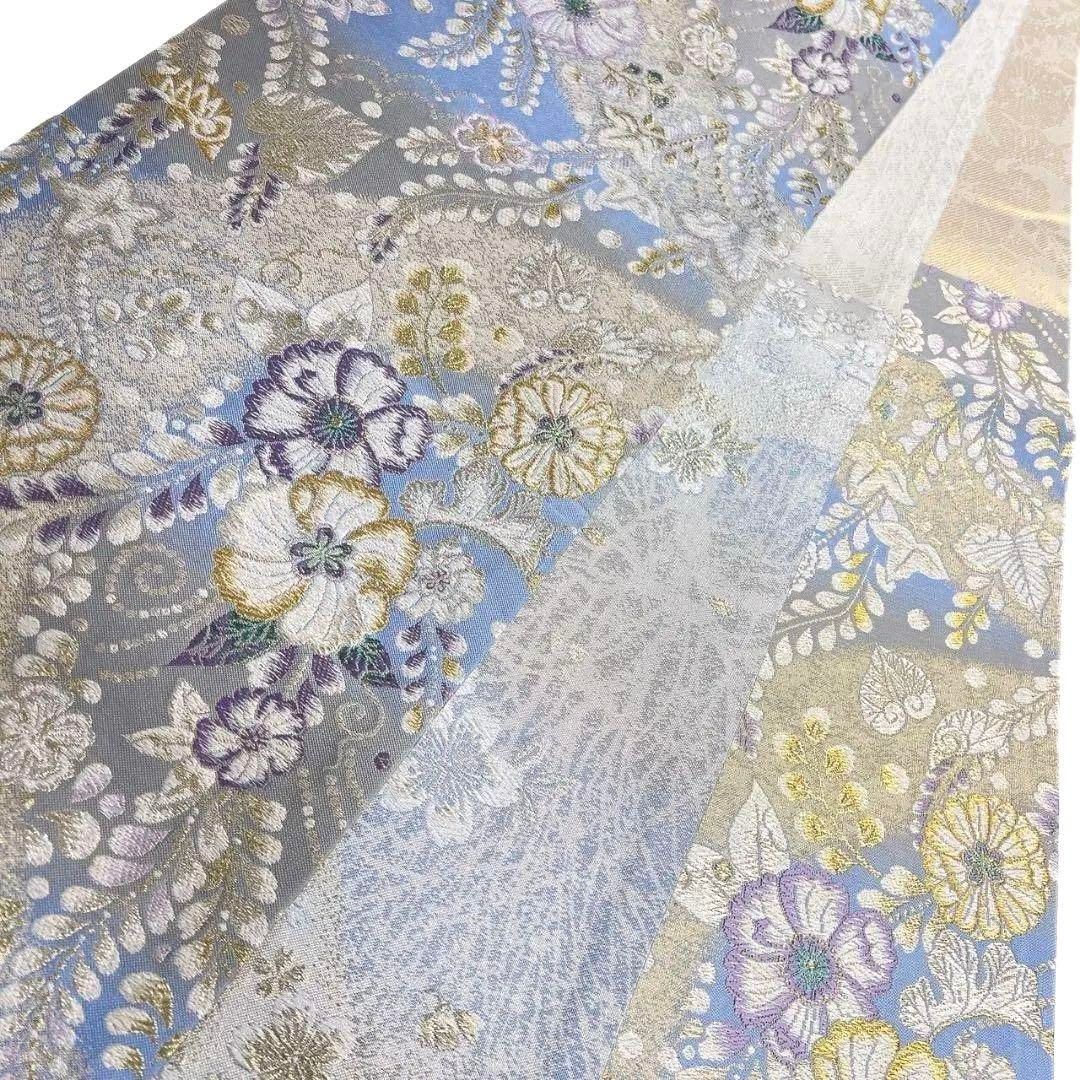 未着用　2way 辻ヶ花　藤の花　錦糸　金糸　袋帯　着物　033a p 未着用 2way 辻ヶ花 藤の花 錦糸 金糸 袋帯 着物 033a p - メルカリ