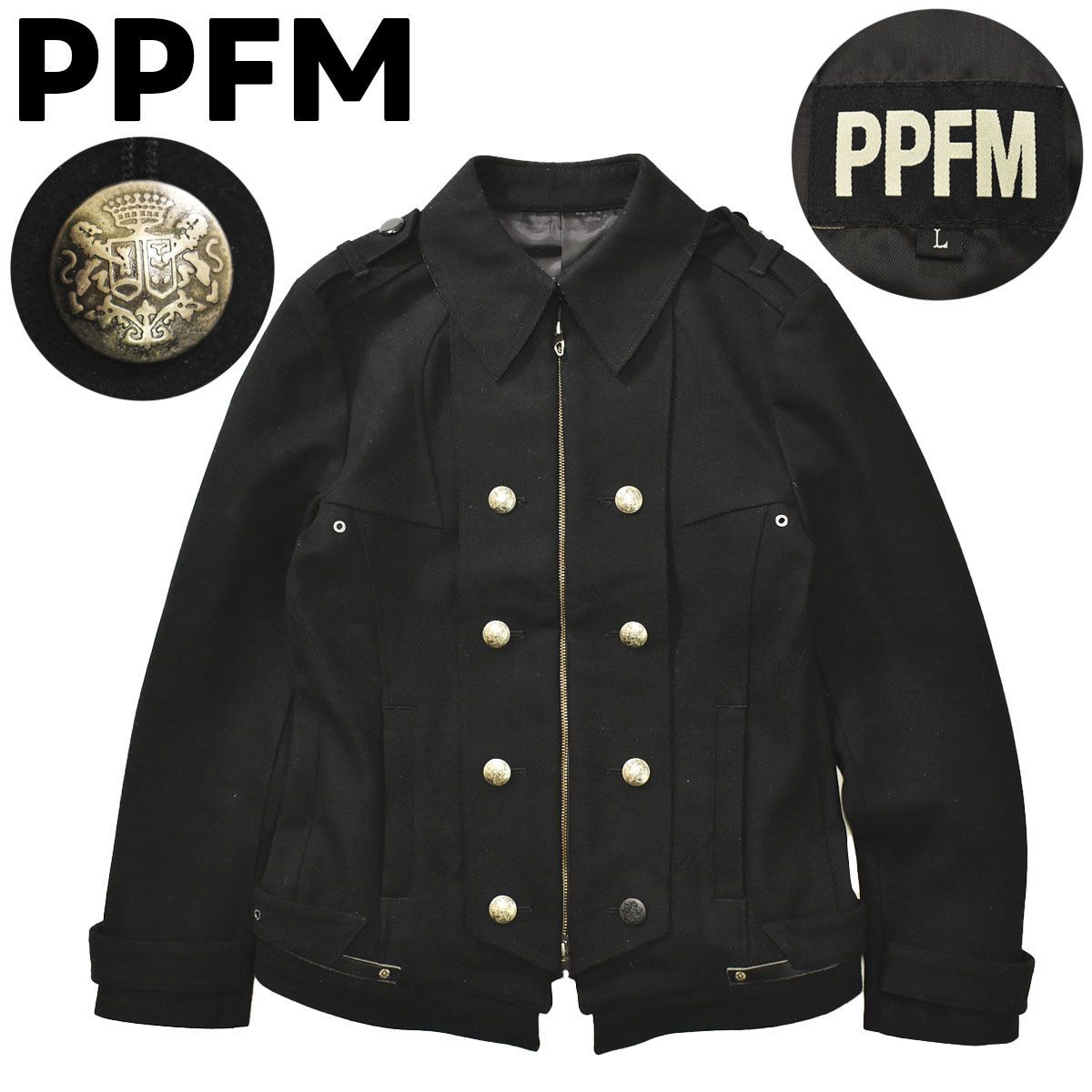 Archive 00's PPFM Wool Ghost Jacket L平置き採寸にて - ブルゾン