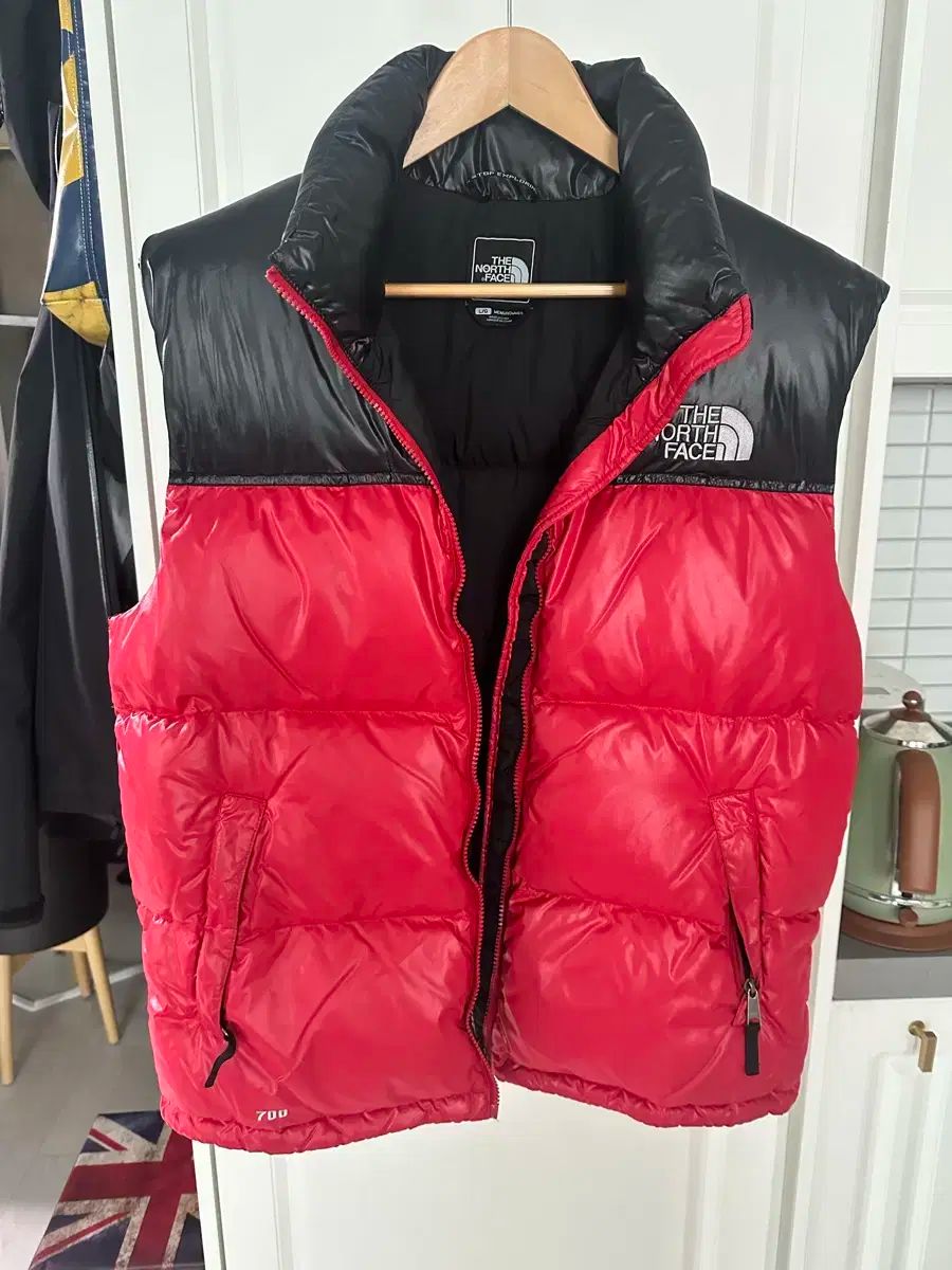 THE NORTH FACE ザノースフェイス 700 レッド ヌプシ ダウン ベスト