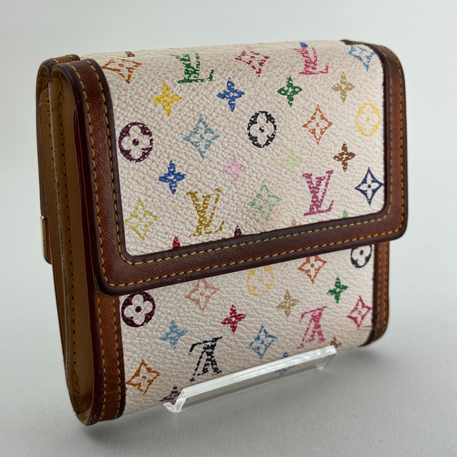 【送料関税無料】 Louis Vuitton マルチカラー折り財布 小物