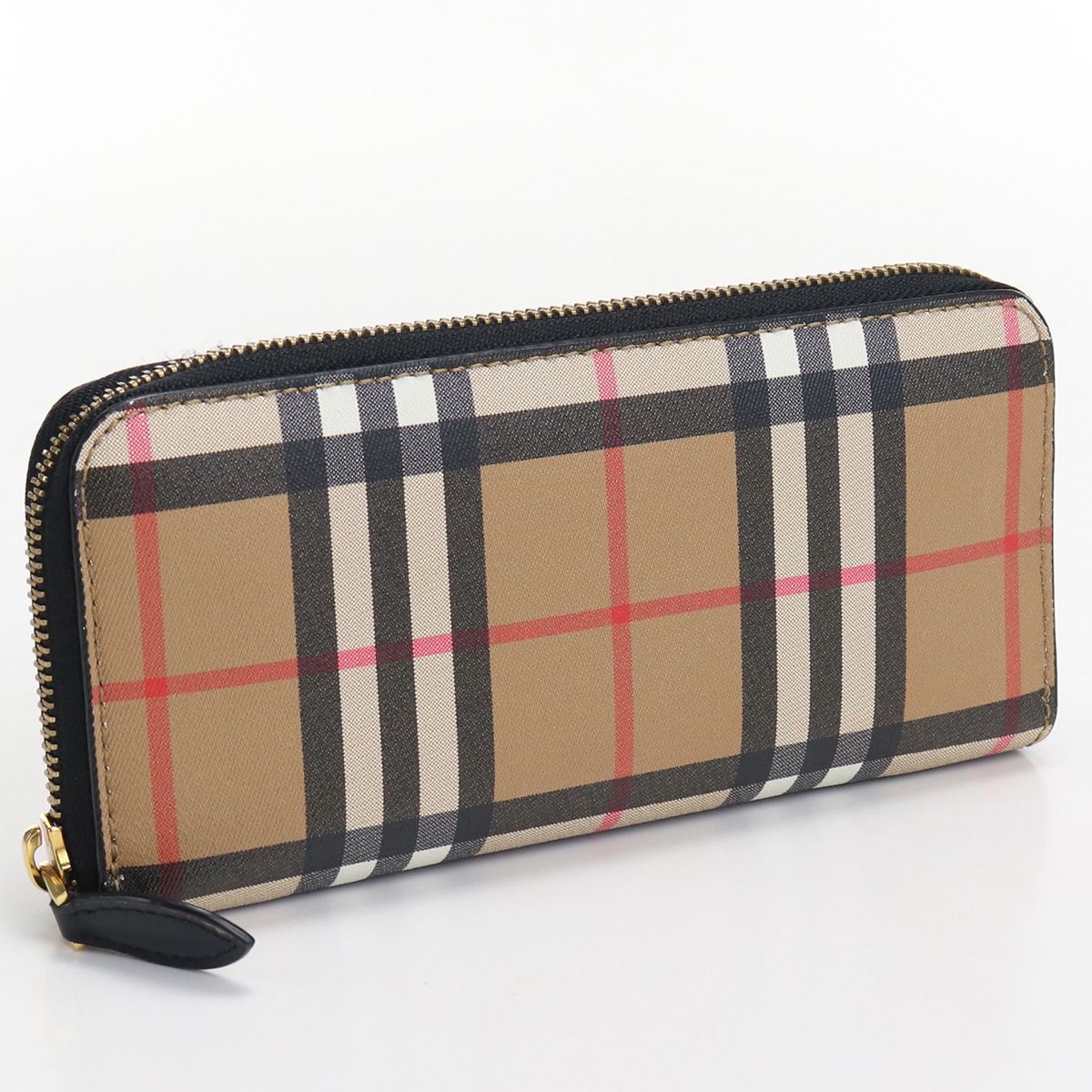 BURBERRY バーバリー チェックウォレット 長財布ラウンドファスナー