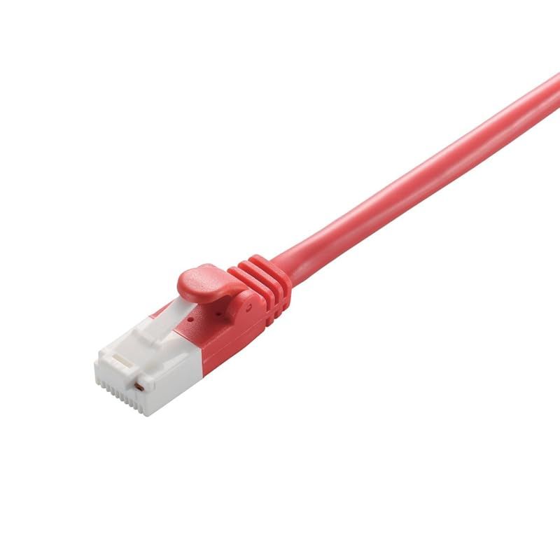 エレコム LANケーブル CAT6 10m ツメが折れない 爪折れ防止コネクタ 簡易パッケージ RoHS指令準拠 レッド LD-GPT/R10/RS 1