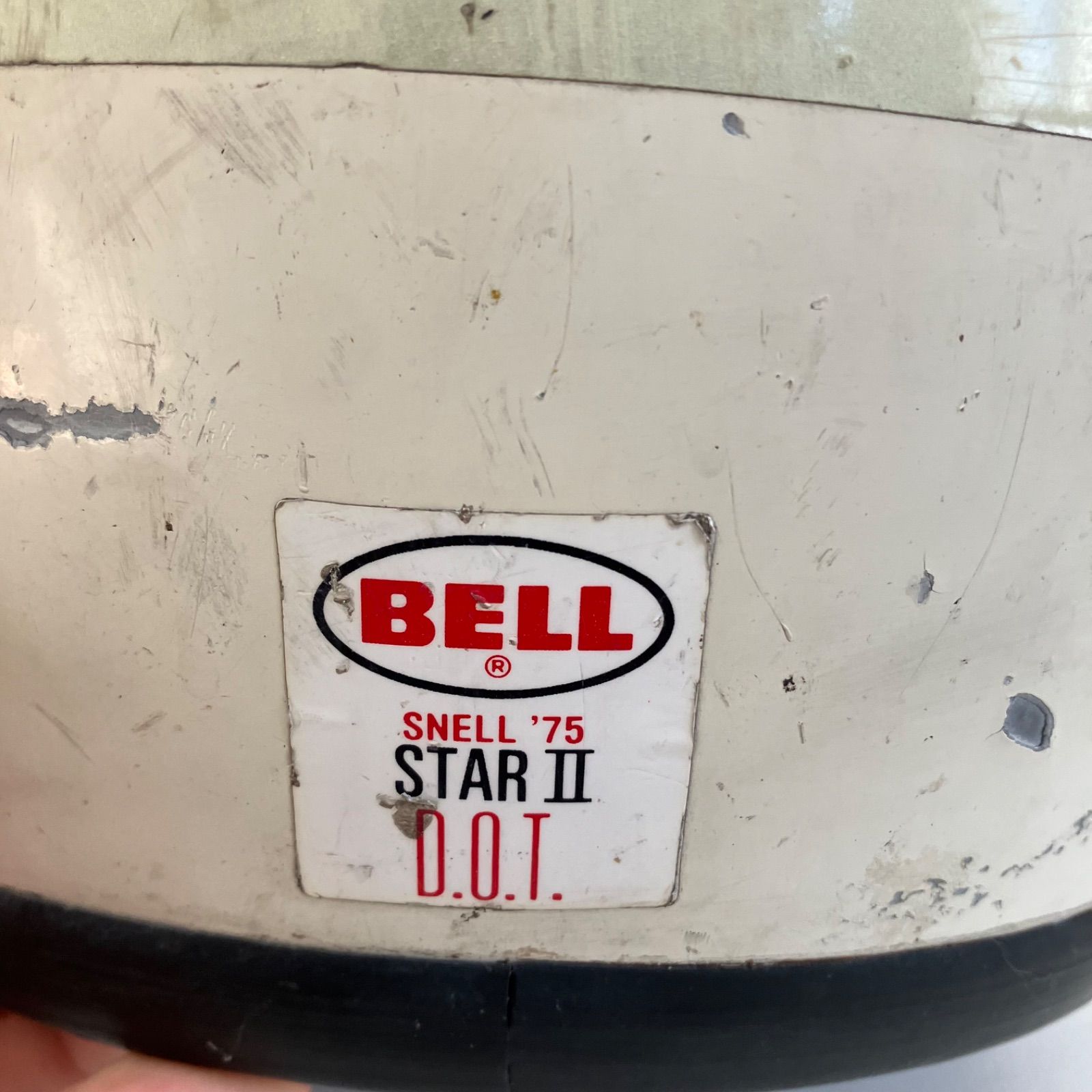BELL STARⅡ☆ビンテージ 当時物 1970年代 M-Lサイズ 白 族ヘル Z1 Z2 