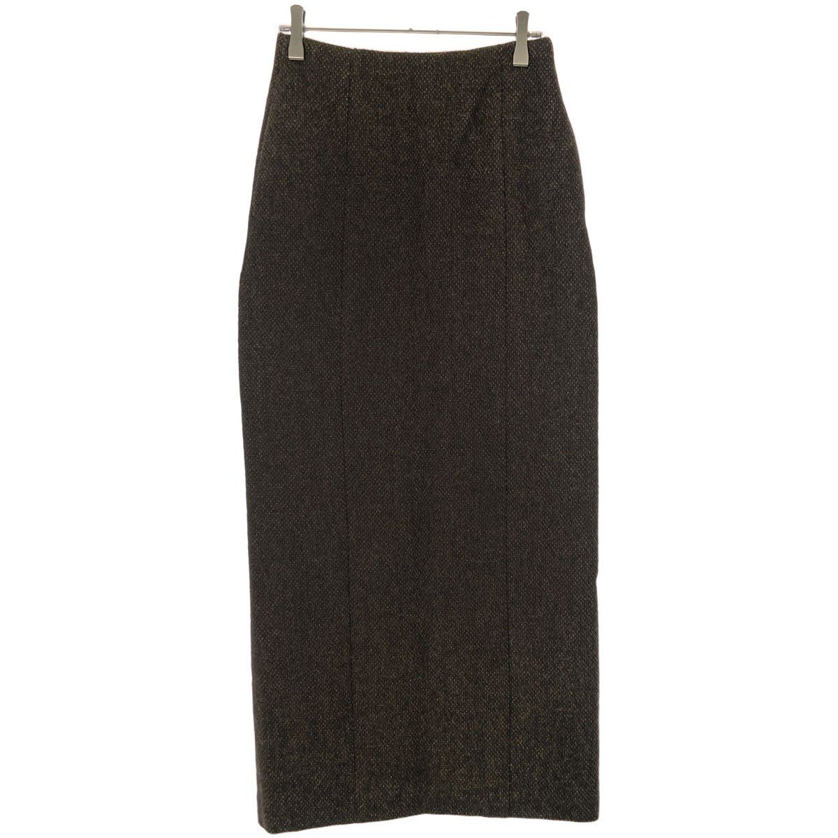 スカート AURALEE LAMA SHETLAND WOOL TWEED SKIRT 0 AURALEE LAMA SHETLAND WOOL TWEED SKIRT 0 もんじゃ様AURALEE LAMA