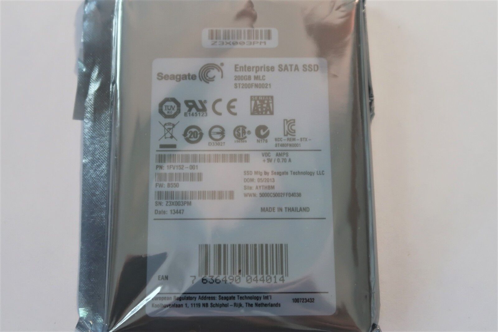 ST200FN0021 Seagate Sata SSD 200gb MLC 1FV152-001 FW B550 2.5 *0 hours*