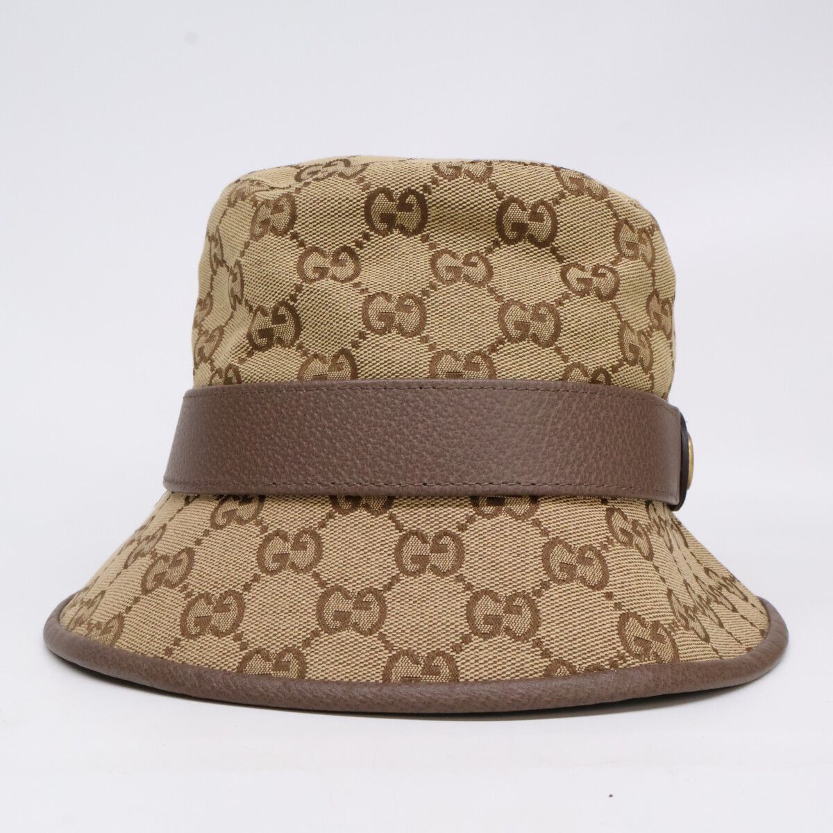 GUCCI グッチ 【美品】‎576587 GGキャンバス フェドラハット M